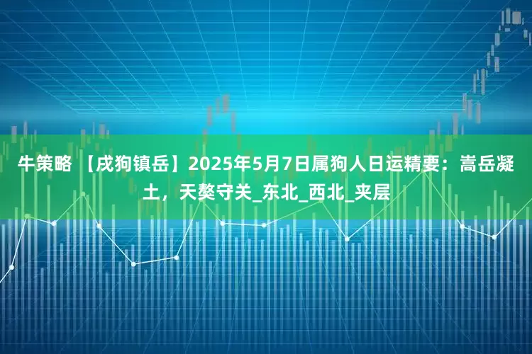 牛策略 【戌狗镇岳】2025年5月7日属狗人日运精要：嵩岳凝土，天獒守关_东北_西北_夹层