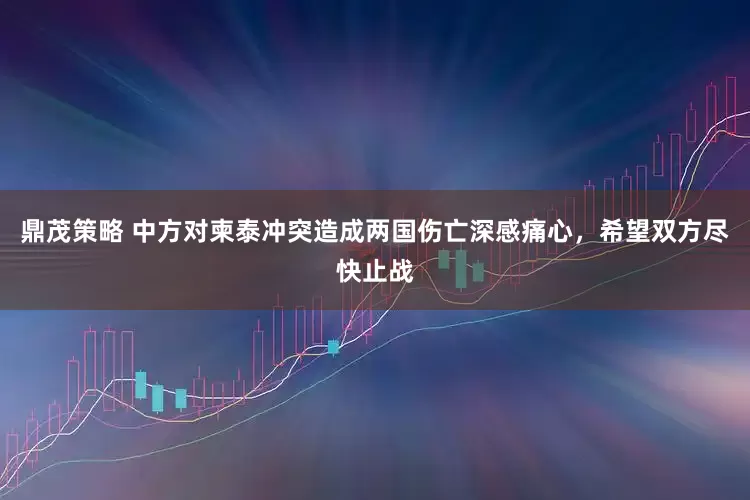 鼎茂策略 中方对柬泰冲突造成两国伤亡深感痛心，希望双方尽快止战